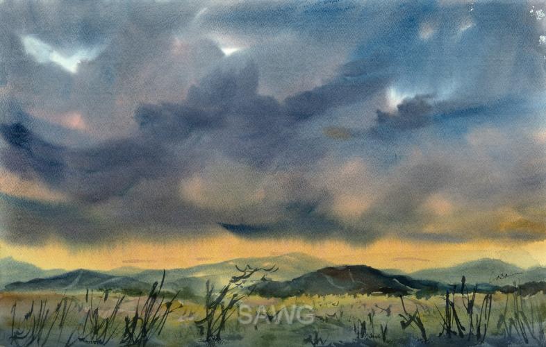 "Storm Over the Grasslands" by Loisanne Keller